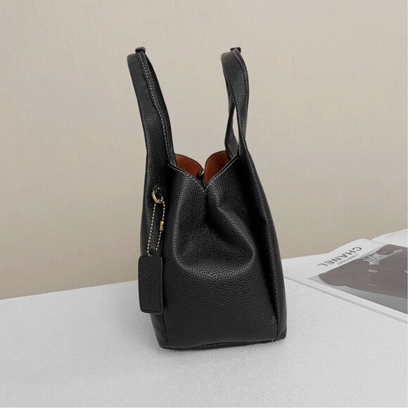 COACH Lana Shoulder Bag 23 Black CM545 Handbag Crossbody Diagonal Leather - Picture 8 of 8